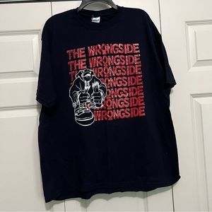 Vintage Early 2000s Original The Wrong Side Hardcore Band Shirt Size XL